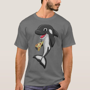 Camiseta Pizza Food Love Killer Whale Orca Lover Animal Wom