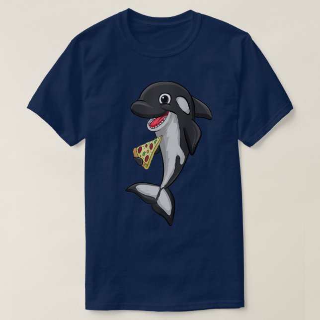 Camiseta Pizza Food Love Killer Whale Orca Lover Animal Wom (Diseño del anverso)