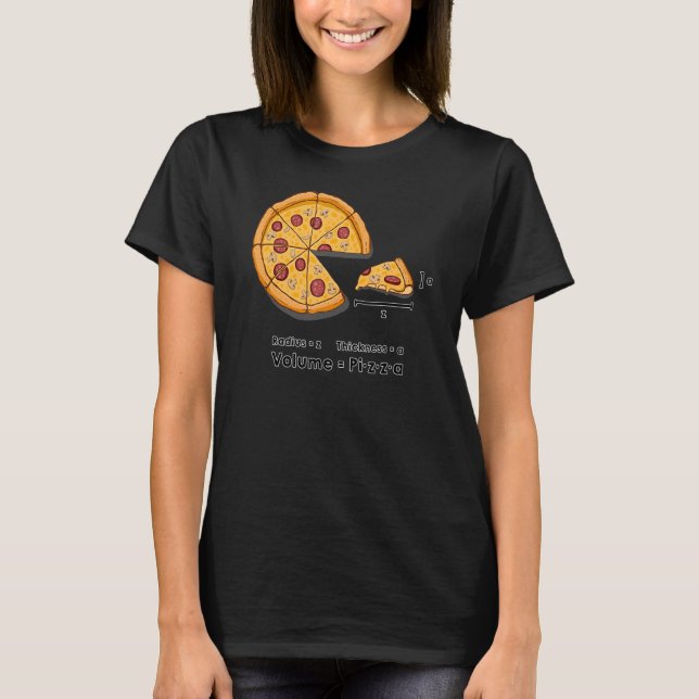 Camiseta Pizza Formule Science Cheese Mushrooms Bacon (Anverso)
