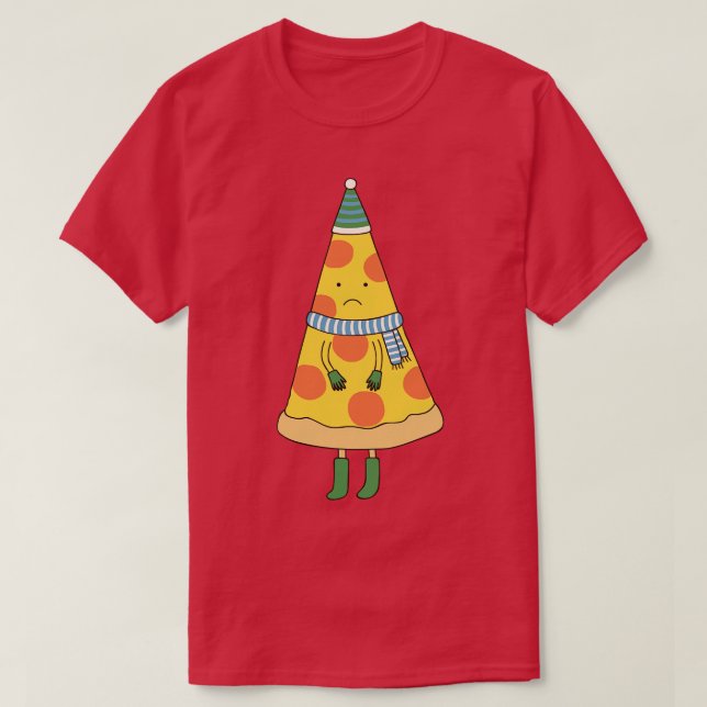 Camiseta Pizza fría (Diseño del anverso)