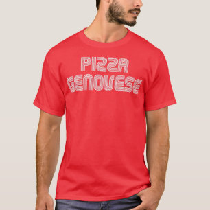 Camiseta Pizza Genovese Lover Retro 70 s 80 Gracioso