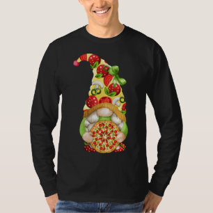 Camiseta Pizza Gnome Cute Pizza Pattern Funny Gnomie