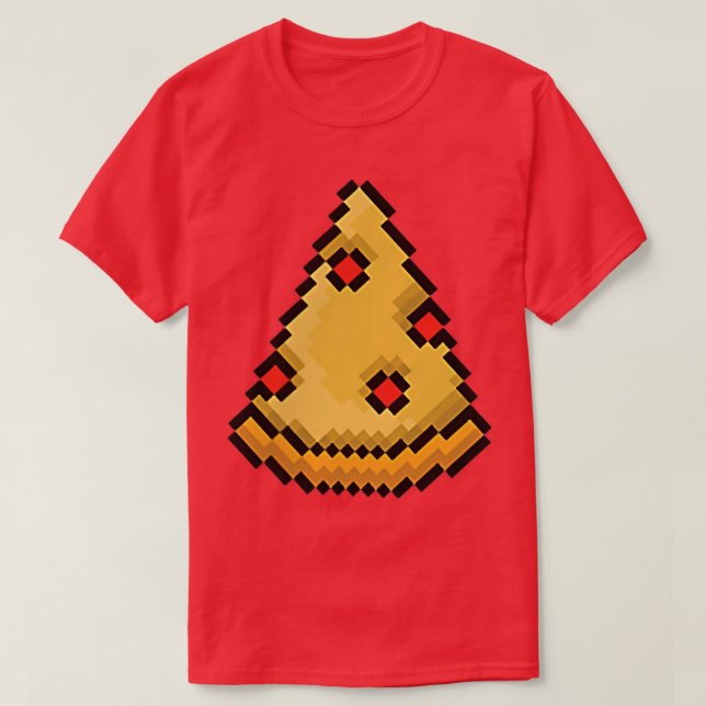 Camiseta Pizza Graciosa Comida Rápida Arte Video Juego de V (Diseño del anverso)