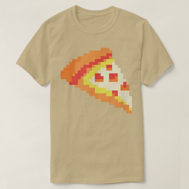 Camiseta Pizza Graciosa Comida Rápida Arte Video Juego de V (Diseño del anverso)