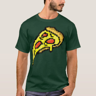 Camiseta Pizza Graciosa Comida Rápida Arte Video Juego de V