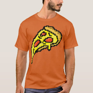 Camiseta Pizza Graciosa Comida Rápida Pincel Arte Video Jue
