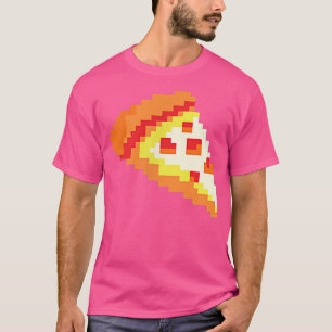 Camiseta Pizza Graciosa Comida Rápida Pincel Arte Video Jue