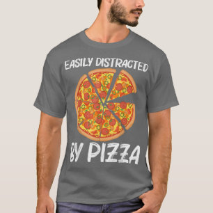 Camiseta Pizza Graciosa Para Hombres Pizza Plata Italiana