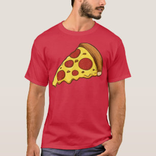 Camiseta Pizza Gráfica Diversión Pizza Noche Amo Pizza 1645