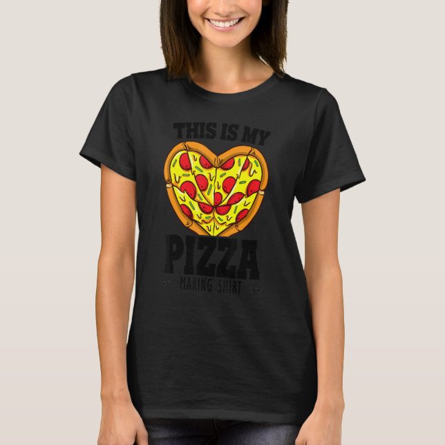 Camiseta Pizza Haciendo Pizza Chef (Anverso)
