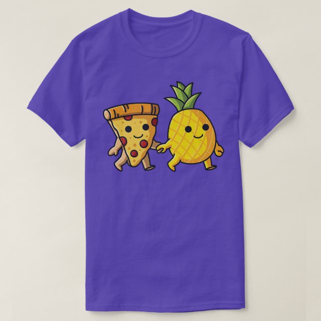 Camiseta Pizza Hawaii Pineapple and Pizza love (Diseño del anverso)