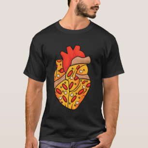 Camiseta Pizza Heart Slice Napolitano Lover Pizzeria Pizzai