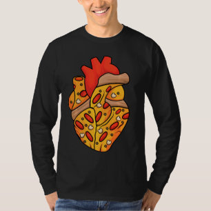 Camiseta Pizza Heart Slice Napolitano Lover Pizzeria Pizzai