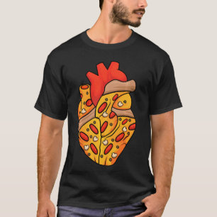 Camiseta Pizza Heart Slice Napolitano Lover Pizzeria Pizzai