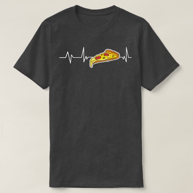 Camiseta Pizza Heartbeat Gift Pizza 16733297 (Diseño del anverso)
