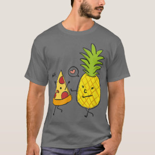 Camiseta Pizza huyendo de una piña, divertido verano