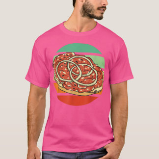 Camiseta Pizza italiana boca agua comida retro amante Funn