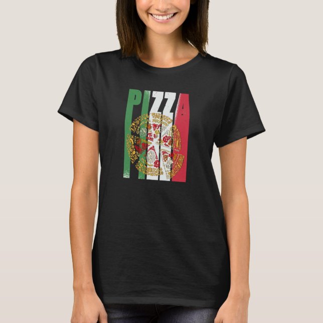 Camiseta Pizza Italy Flag Pizzeria Pizza Baker Pizza (Anverso)