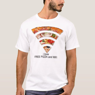 CAMISETA PIZZA LIBRE Y WIFI