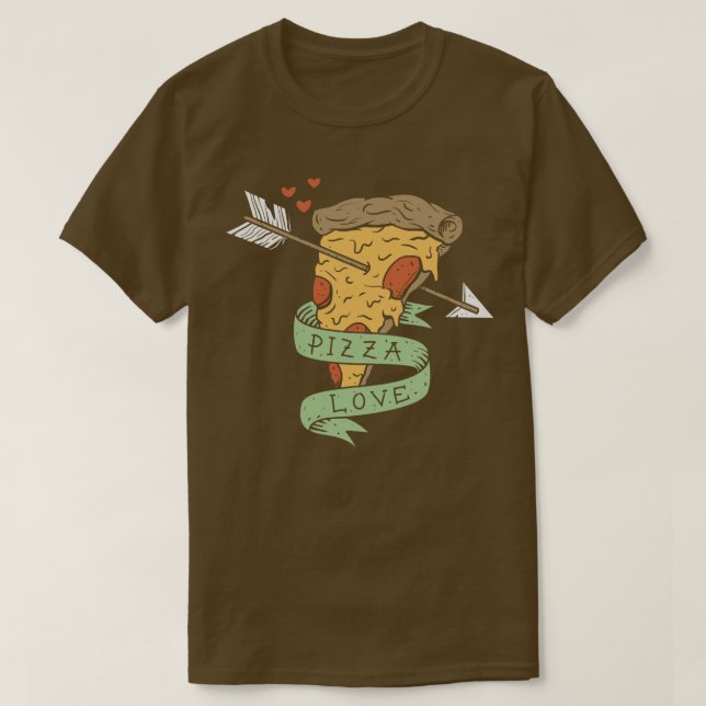 Camiseta Pizza Love (Diseño del anverso)