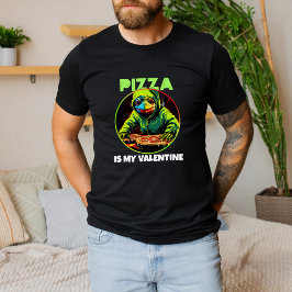 Camiseta Pizza Love Anti Valentine Trendy Funny Gaming don