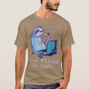 Camiseta Pizza Lover Codi, desarrollador de software de pro
