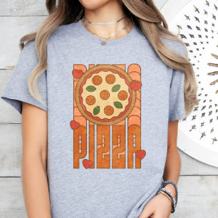 Camiseta Pizza Lover, Funny Pizza Tee, Retro Pizza