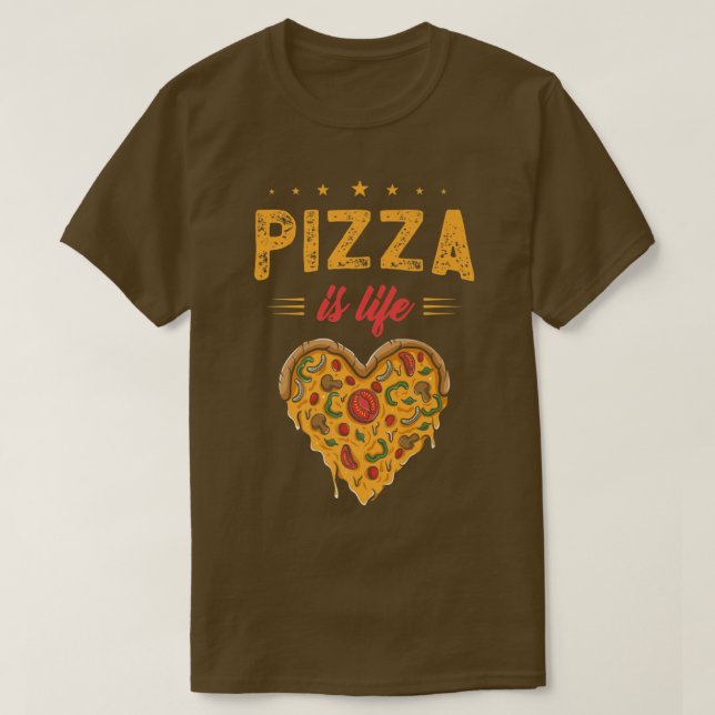 Camiseta Pizza Lover Y Pizza Fitness Para Pizza Es Life Pr (Diseño del anverso)