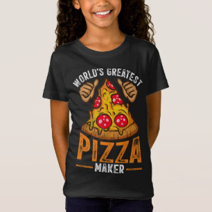 Camiseta Pizza Maker Baker el mejor panadero de pizza del m
