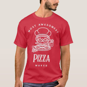 Camiseta Pizza Maker Pizzeria Chef Cheesy Fast Food T-Shirt