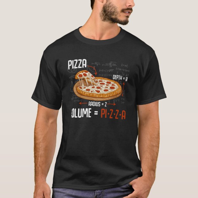 Camiseta Pizza Matemática Fórmula Física Ciencia Foodidad (Anverso)
