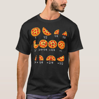 Camiseta Pizza Matemáticas Fracción De Regreso A La Escuela