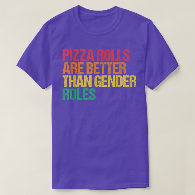 Camiseta Pizza mejora roles de género Rig humano feminista (Diseño del anverso)