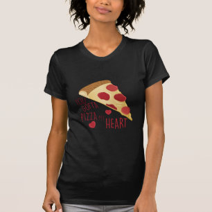 Camiseta Pizza mi corazón