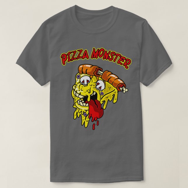 Camiseta Pizza Monster Funny Pizza Lover Regalo (Diseño del anverso)