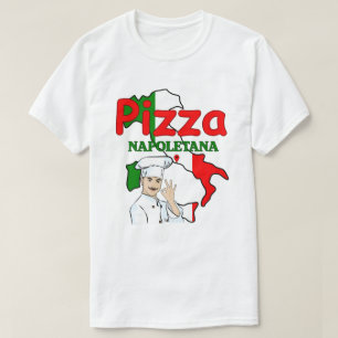 Camiseta Pizza Napoletana bandera de Italia 