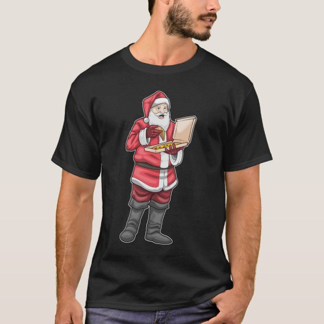 Camiseta Pizza Navidades de Santa Claus (Anverso)