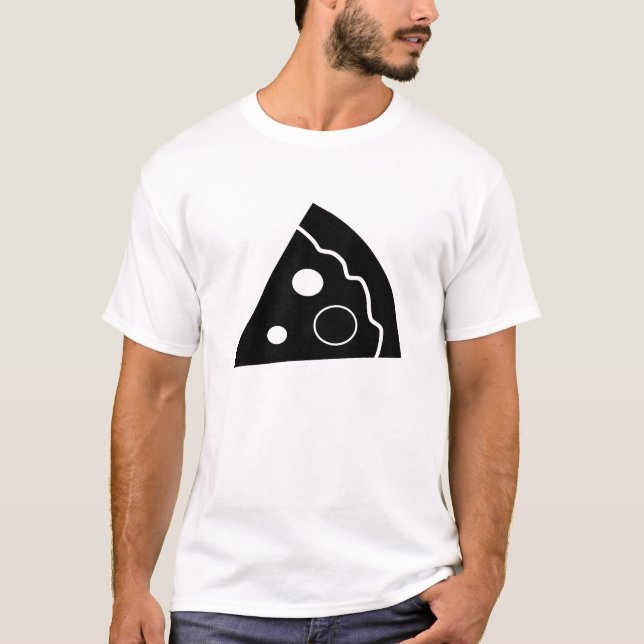 Camiseta Pizza negra (Anverso)