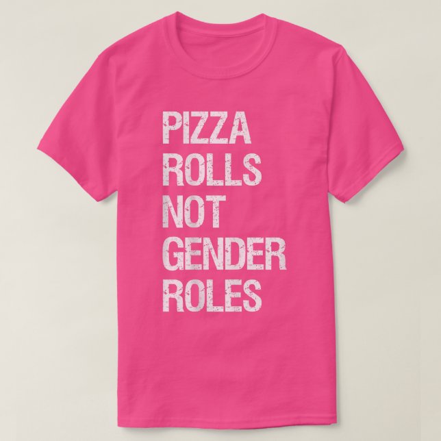 Camiseta Pizza no roles de género  (Diseño del anverso)