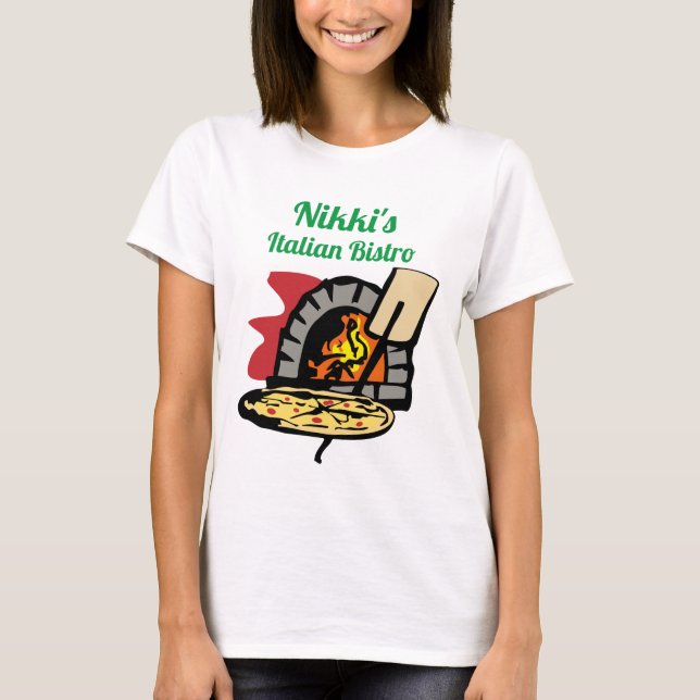 Camiseta Pizza Oven personalizado (Anverso)