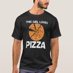 Camiseta Pizza Para Chicas Niños Pizza Slice Comida Italian