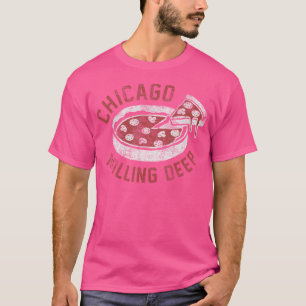 Camiseta Pizza para el plato profundo de Chicago Rolling