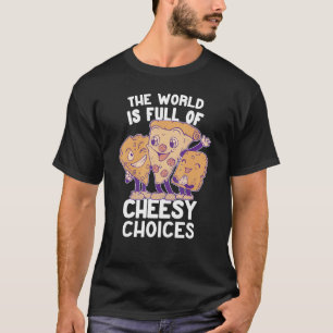 Camiseta pizza para hombres fabricante de quesos cheesemong