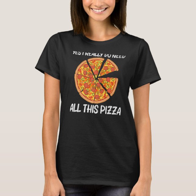 Camiseta Pizza Para Hombres Pizza Italiana Slice Alimentos (Anverso)
