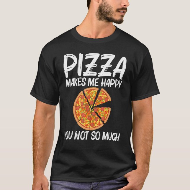 Camiseta Pizza Para Hombres Pizza Italiana Slice Alimentos (Anverso)