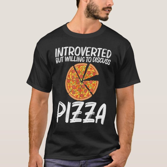 Camiseta Pizza Para Hombres Pizza Italiana Slice Alimentos (Anverso)
