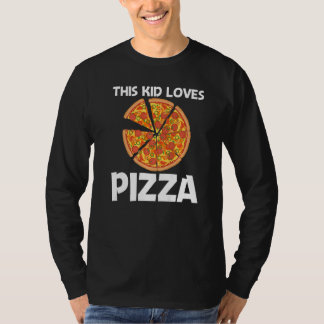 Camiseta Pizza Para Niños Muchachos Rebanada De Pizza Itali