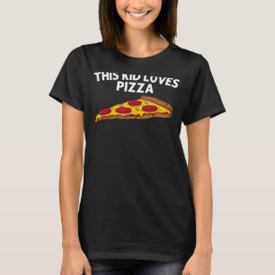 Camiseta Pizza Para Niños Niños Pizza Pizza Pepperoni