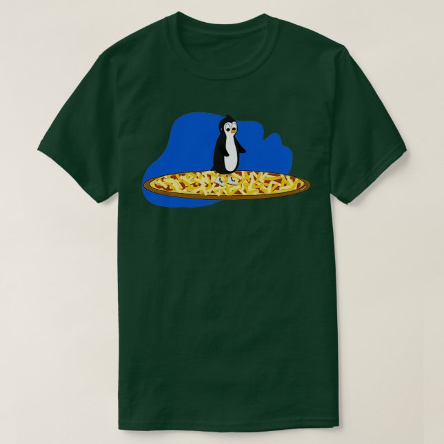 Camiseta Pizza Penguin (Diseño del anverso)