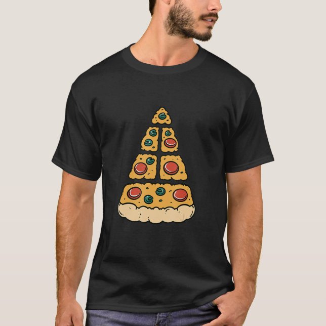 Camiseta Pizza Pepperoni Suprema Topa Comida Favorita Cha (Anverso)